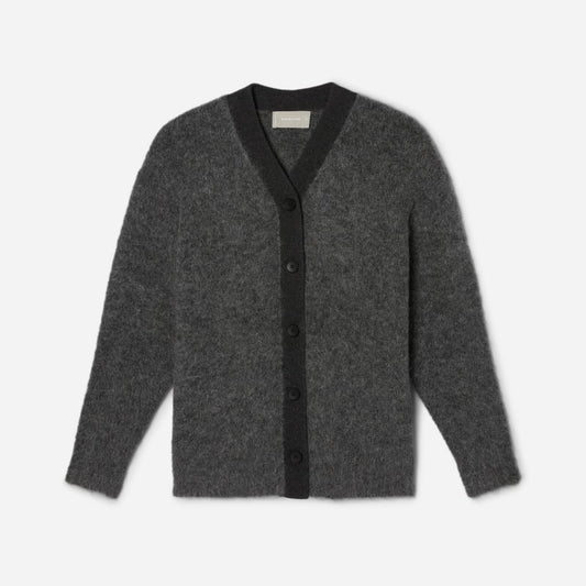 The SuperFuzz Alpaca Oversized Cardigan | Heathered Charcoal