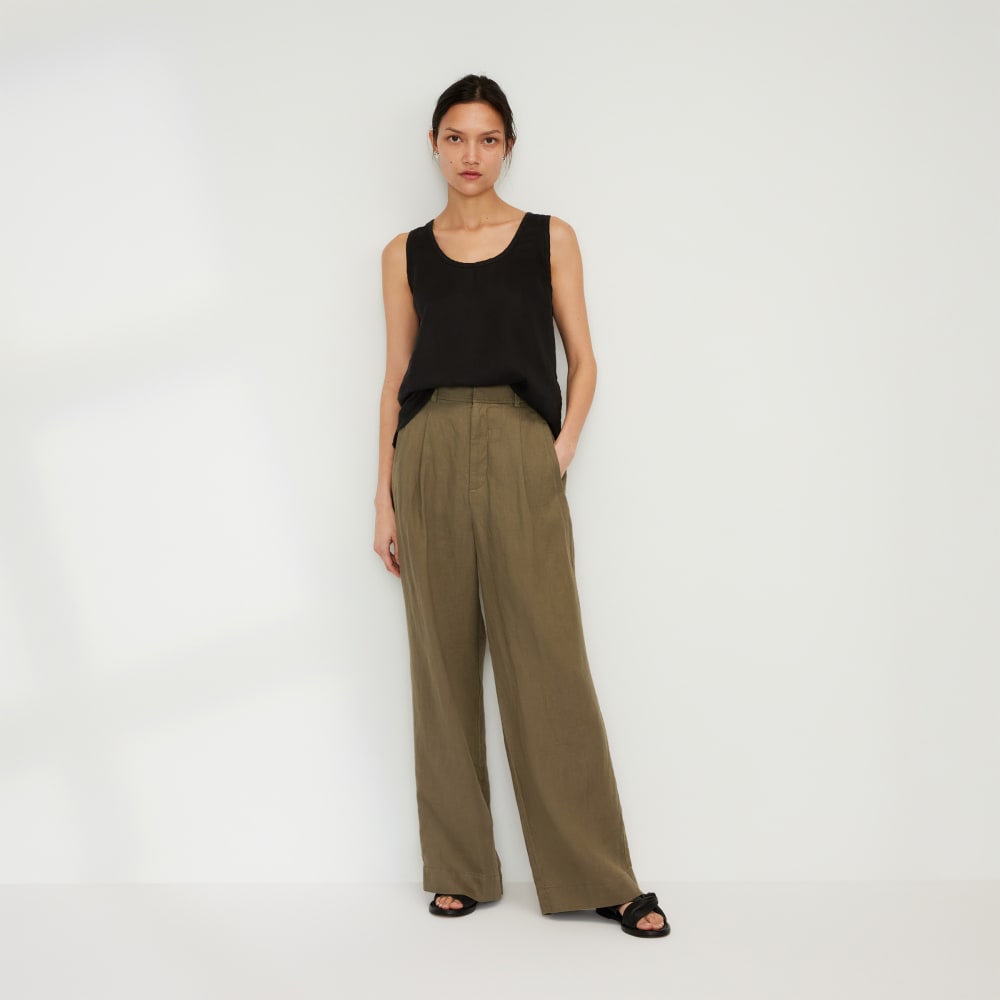 The Linen Way-High® Drape Pant | Kalamata