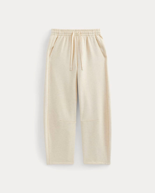 Luxe Fleece Barrel Sweatpant | Heathered Oat