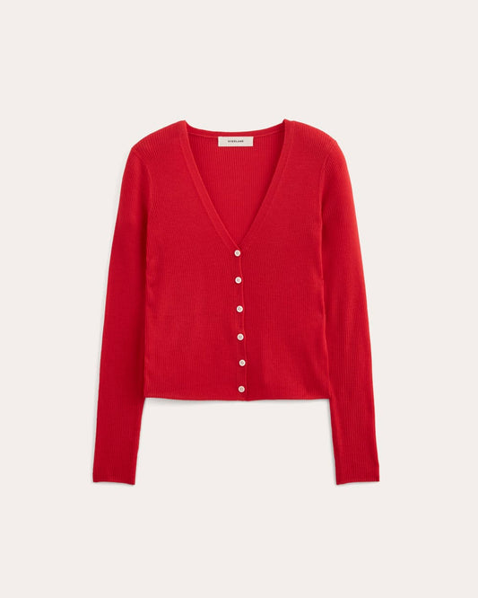 The Cardigan in Ultrasoft Merino | Classic Red