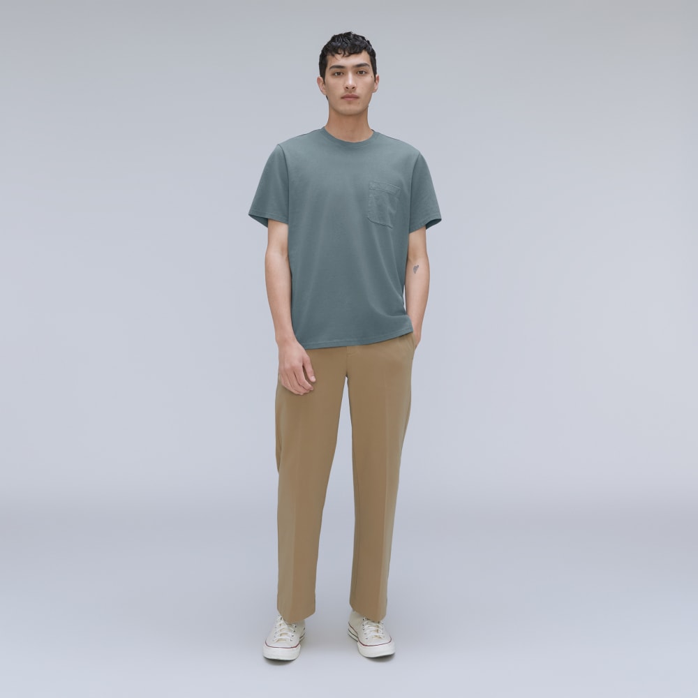 The Organic Cotton Pocket Tee | Greyish Blue