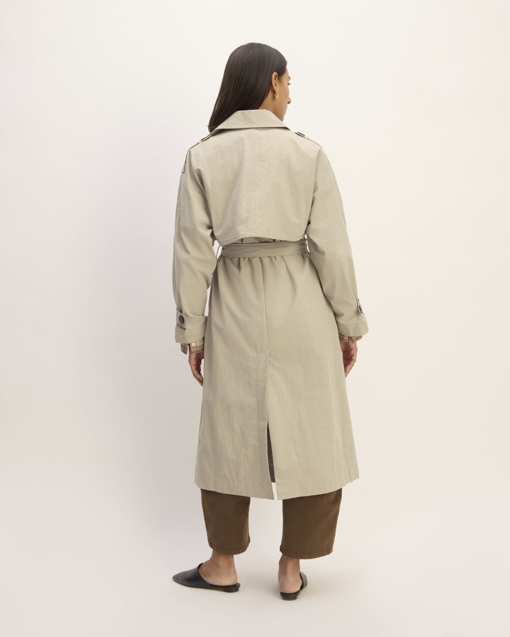 The ReNew Long Trench Coat | Trench Coat Khaki