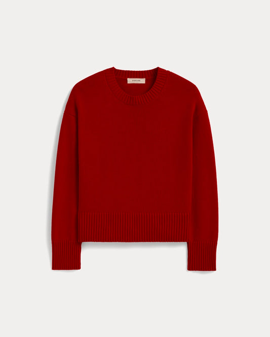 The Boxy Sweater in Everyday Cotton | Classic Red