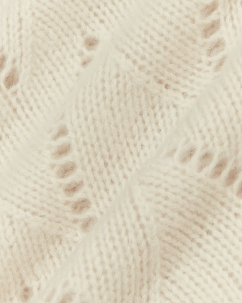 The Pointelle Sweater in Cloud | Bone