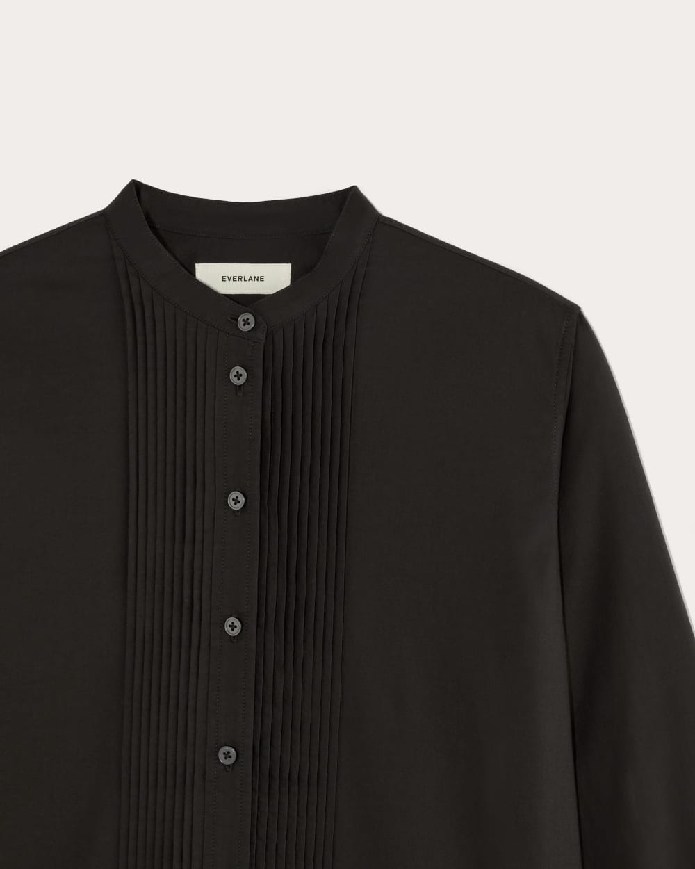 The Tuxedo Shirt in Silky Cotton | Black