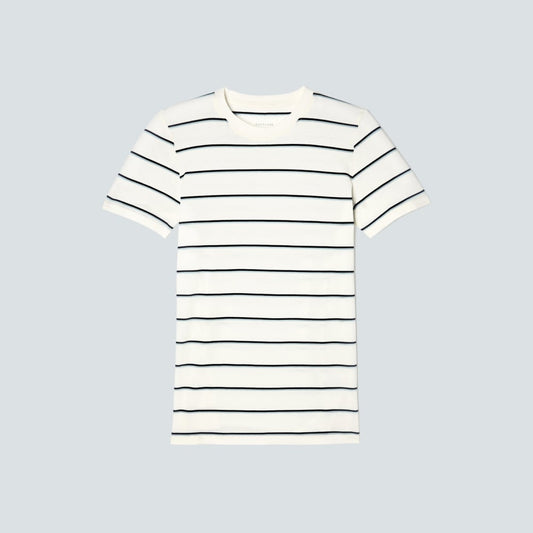 The Organic Cotton Crew Tee | Navy / White