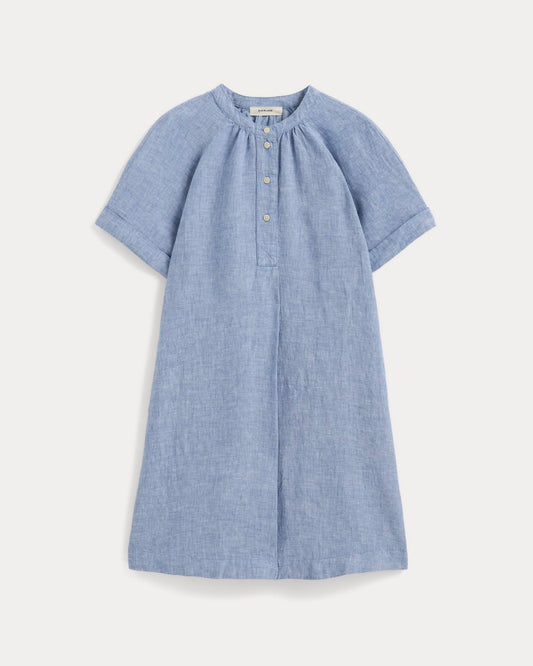 The Popover Dress in Linen | Chambray
