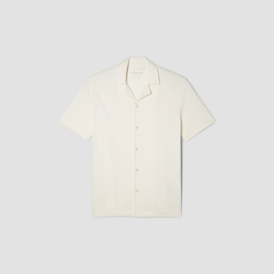 The Pique Short-Sleeve Shirt | Bone
