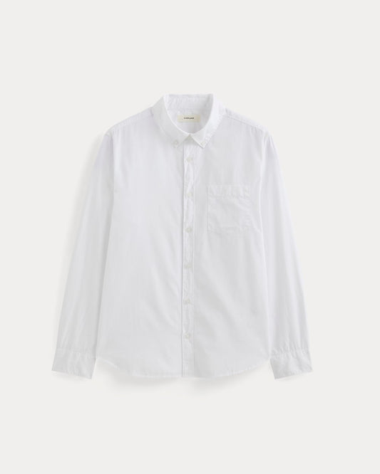 Washed Poplin Shirt | White