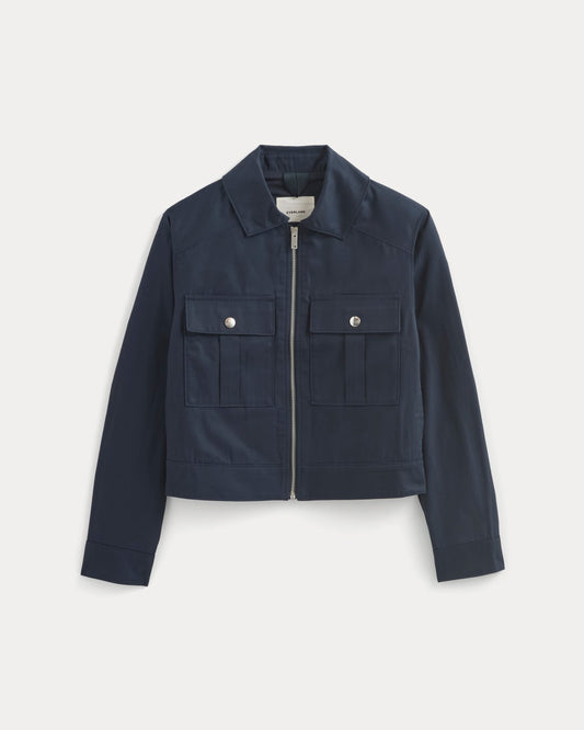 The Cropped Utility Jacket | Navy