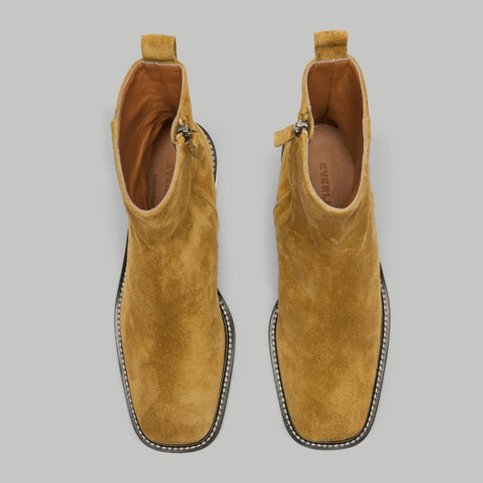 The City Boot | Toasted Almond Suede