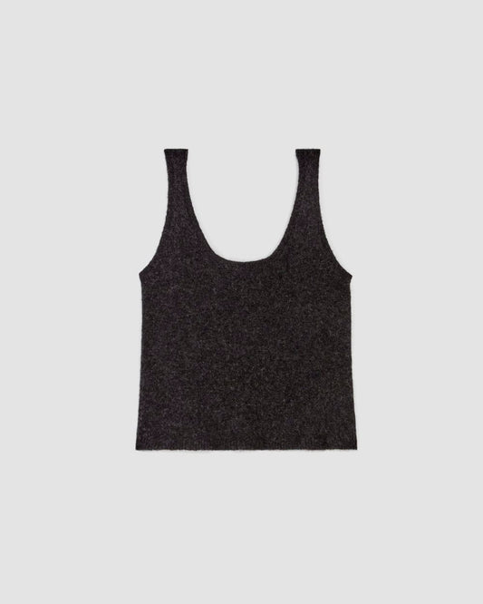 The Cozy-Stretch Tank | Charcoal