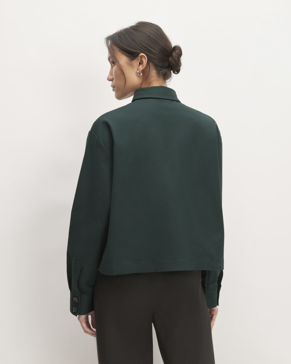 The Structured Cotton Cropped Shirt | Scarab