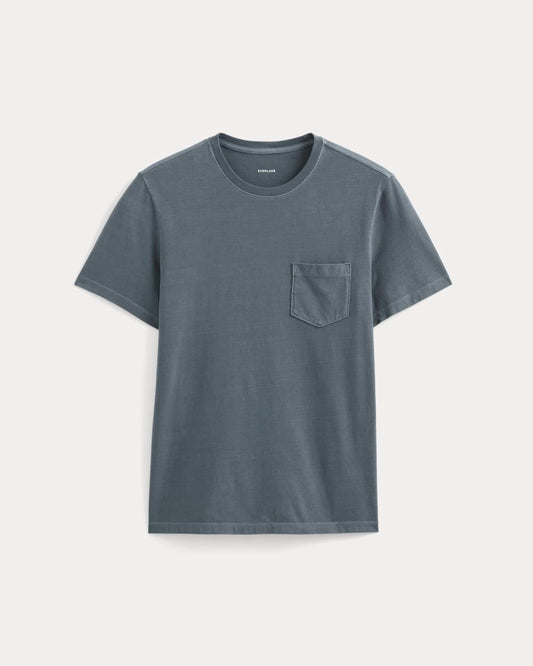 The Essential Organic Garment-Dyed Crew | Navy