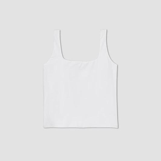 The Supima® Sleeveless Top | White