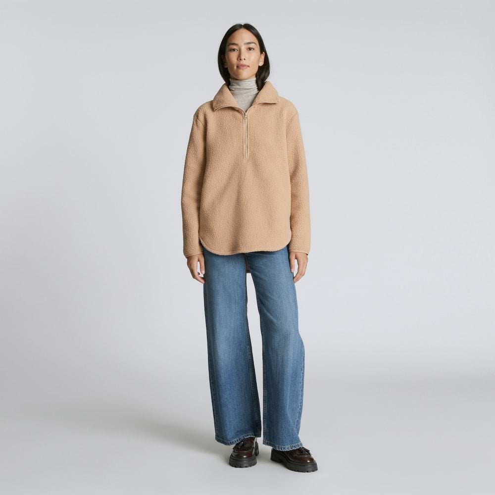 The ReNew Fleece Half-Zip | Tan