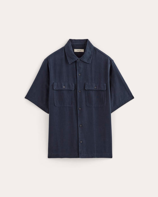 The Relaxed Utility Shirt in Buttersoft | Navy