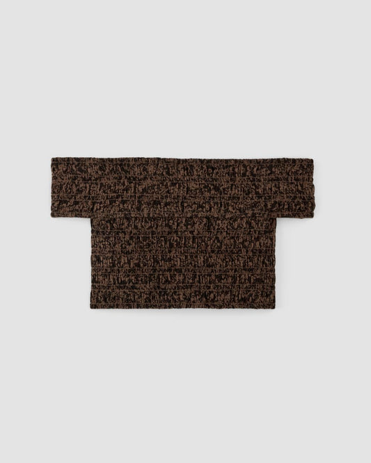 The Gauze Smock Top | Black / Cocoa Small Floral