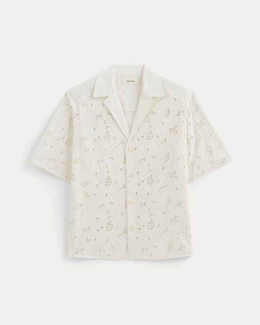The Eyelet Camp Shirt | Bone