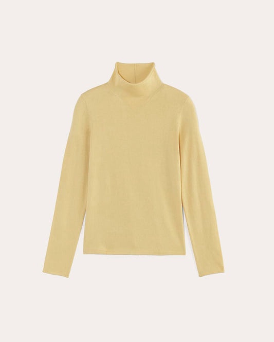 The Funnel Neck in Cotton Cashmere | Parsnip