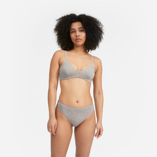 The Cotton Bralette | Heathered Grey