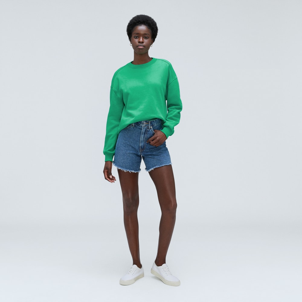 The Track Oversized Crew | Bright Jade