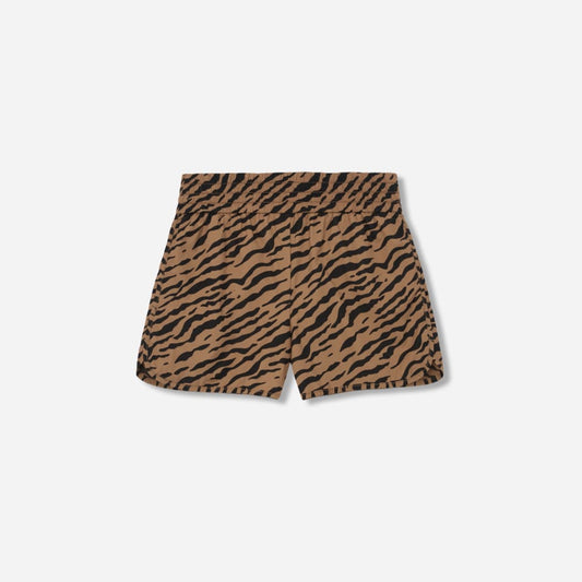 The Poplin Boxer Short | Tiger Stripe Toasted Coconut