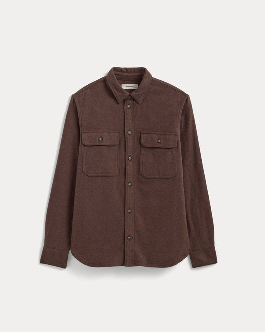 The Heavyweight Overshirt | Uniform | Heather Earth Brown