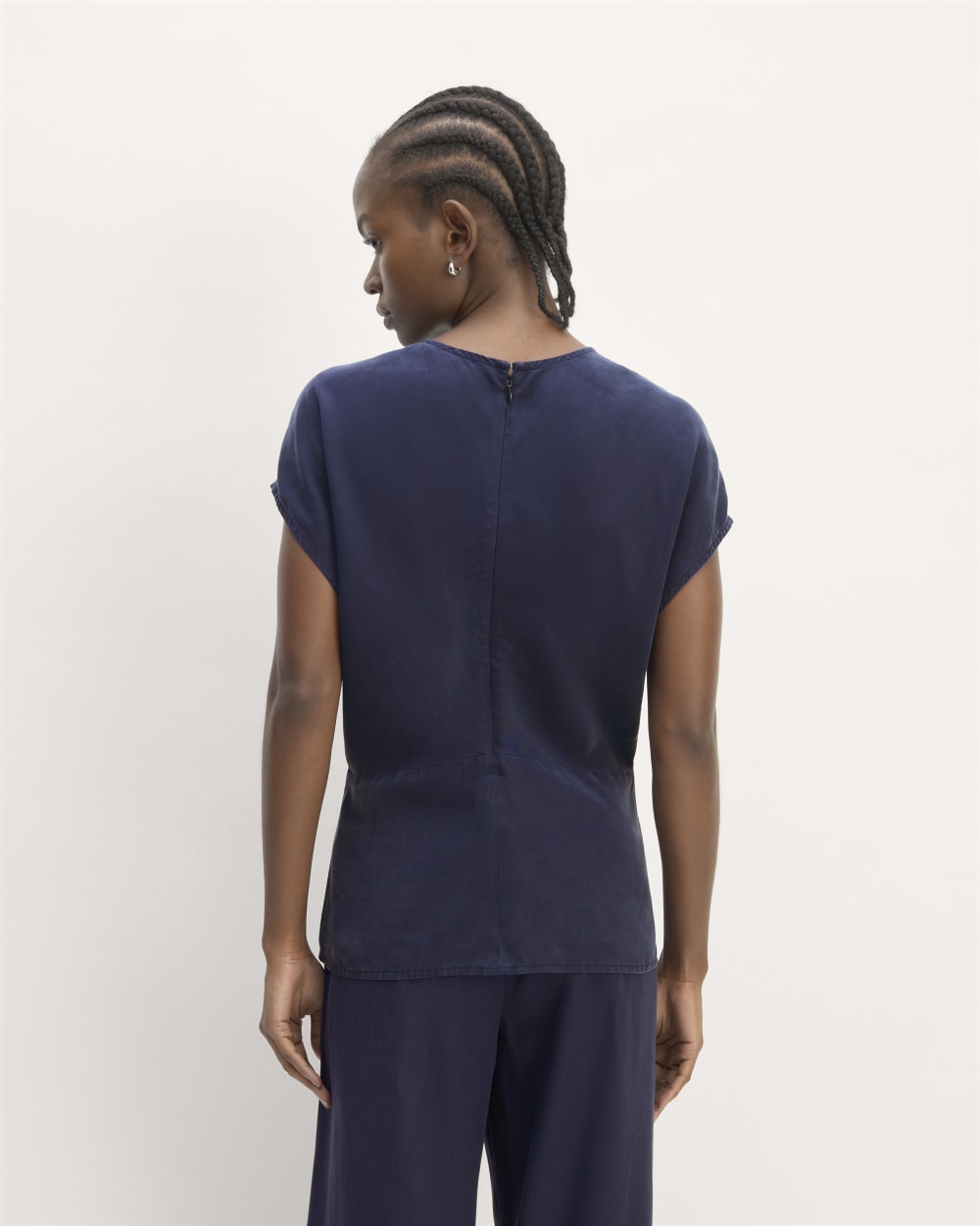 The Drape Top in Butterlite | Navy