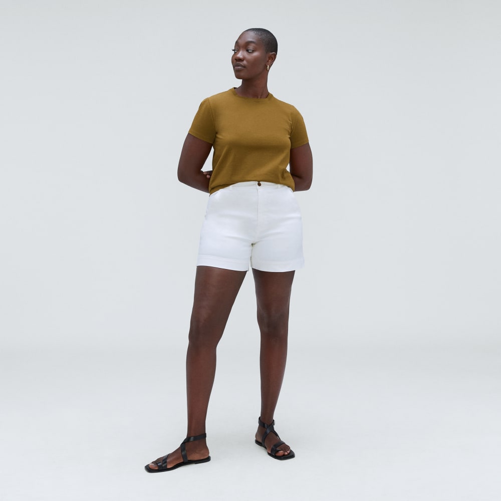 The Box-Cut Tee in Essential Cotton | Tapenade | No Pocket