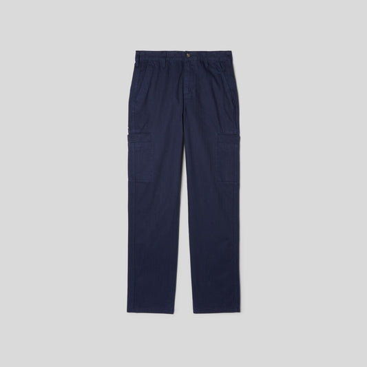 The Organic Cotton Herringbone Refined Cargo | Navy