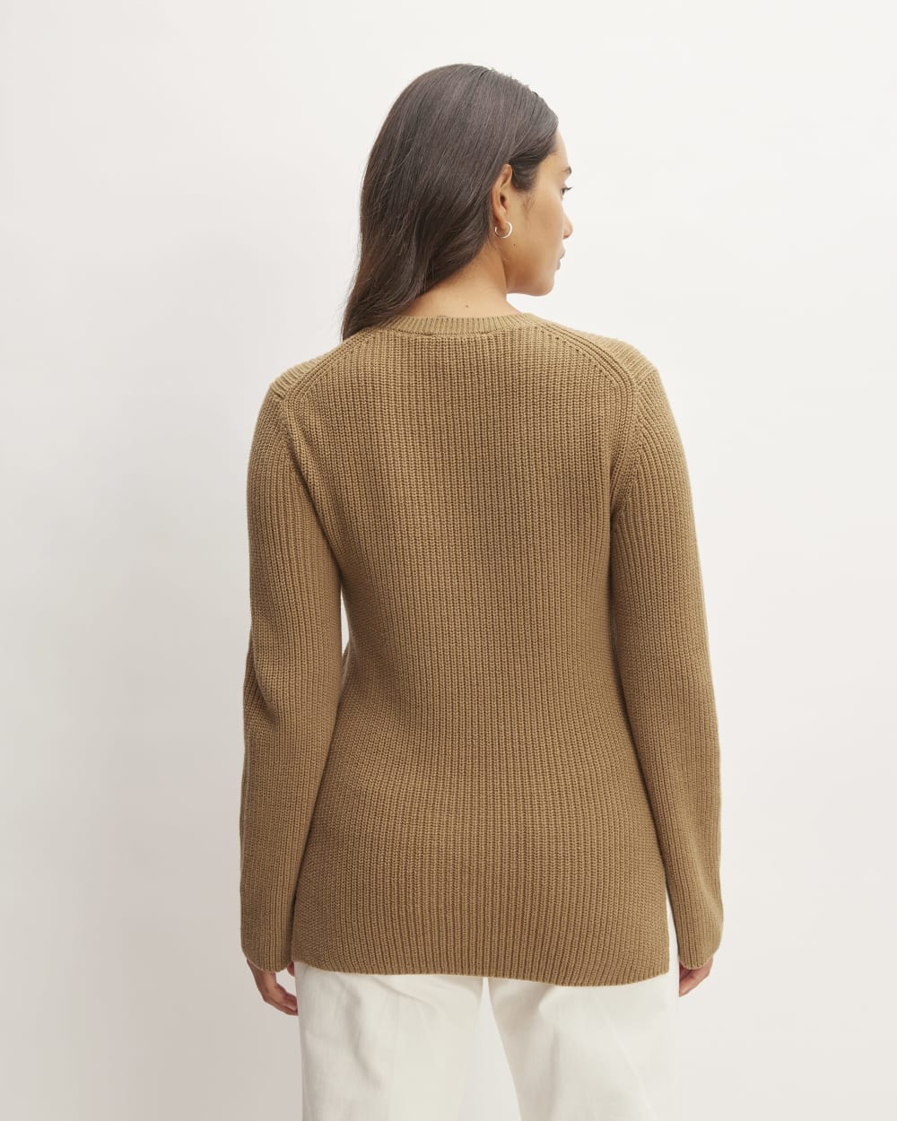 The Organic Cotton Slim Crew Sweater | Toasted Coconut