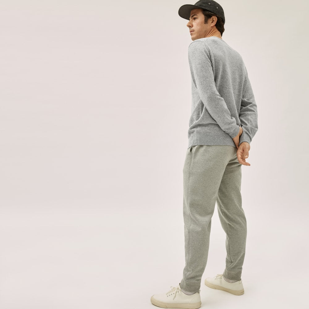 The Grade-A Cashmere Crew | Heathered Grey