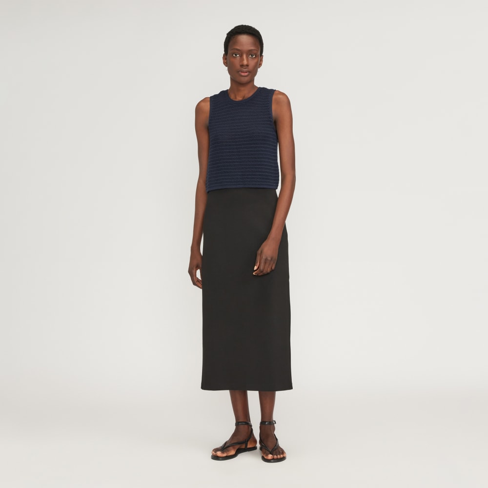 The Crochet Knit Cami | Navy