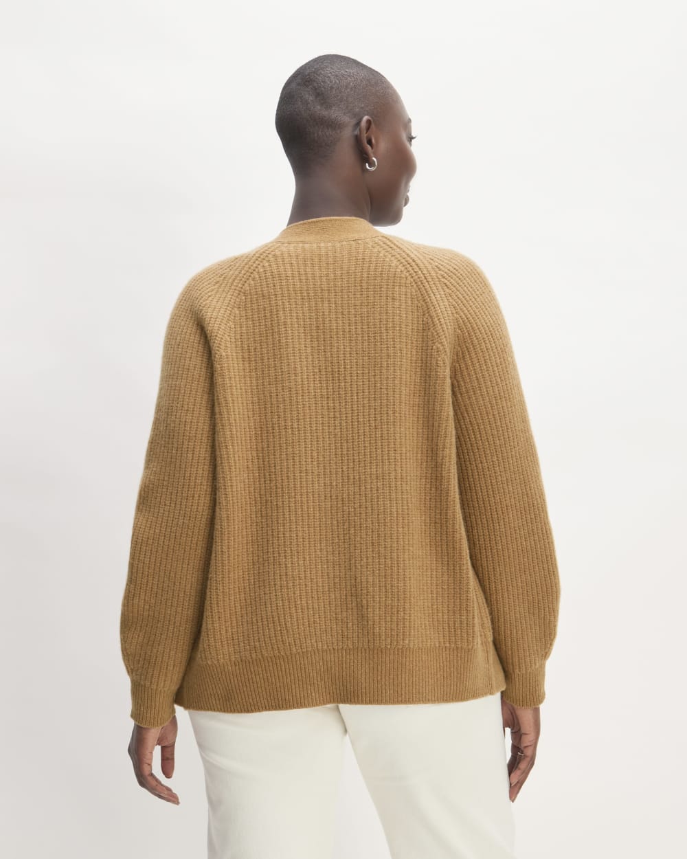 The Felted Merino Cardigan | Deep Camel