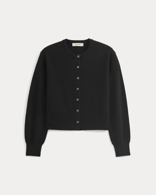 Cashmere Cropped Cardigan | Black