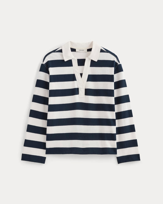 The Mariner Rugby Top | Navy / Bone