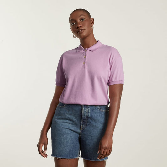 The Oversized Polo | Lilac