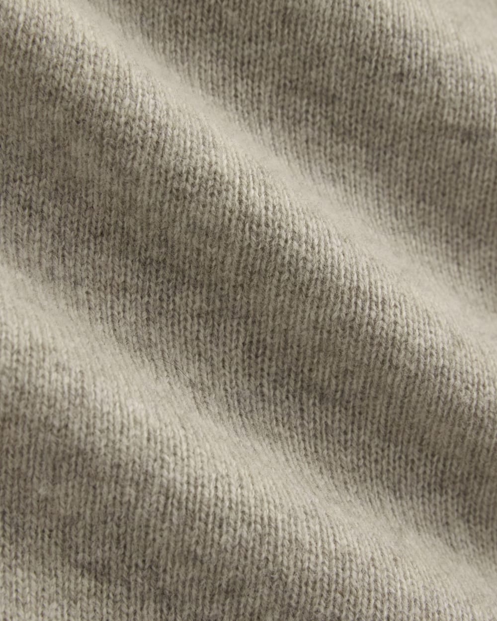 Luxe Merino Crew Cardigan | Heather Gravel