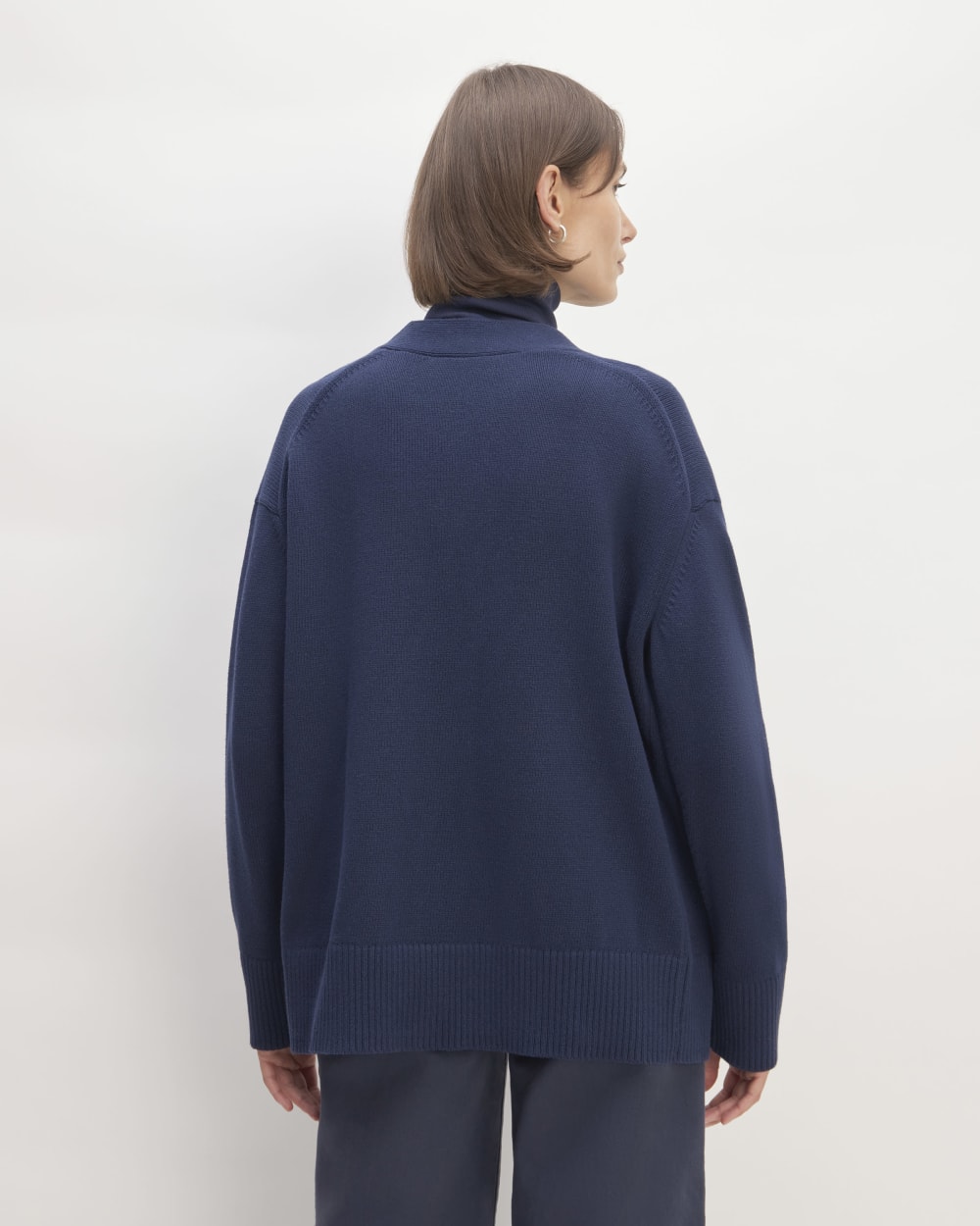The Organic Cotton Cardigan | Navy