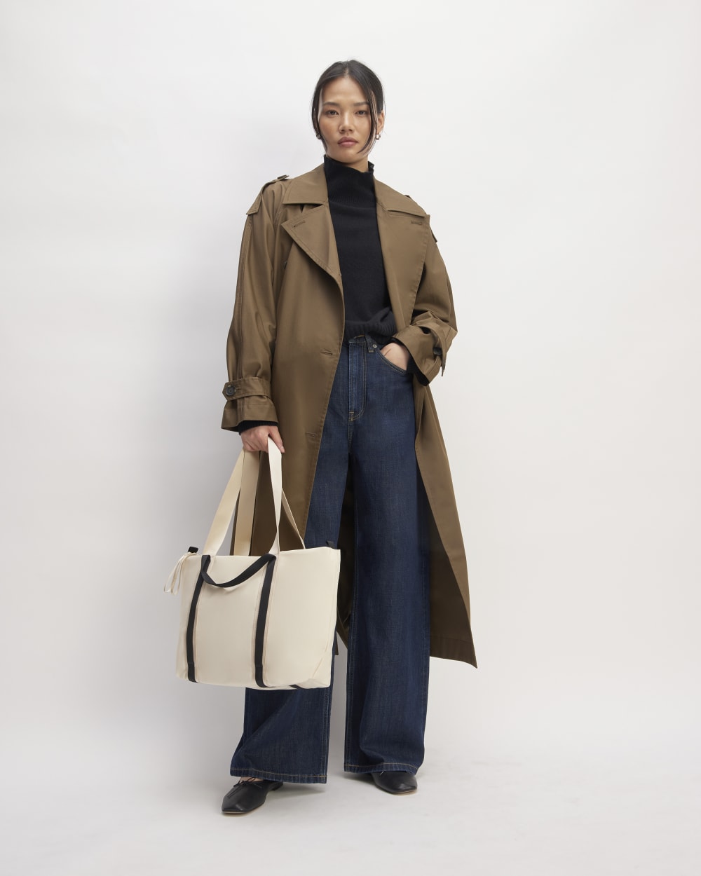 The Recycled Nylon Tote | Parchment