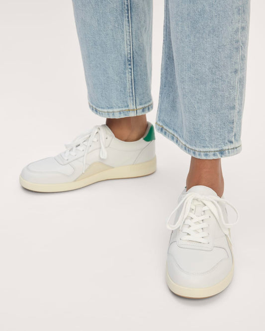 The Court Sneaker | White / Grass Green / Parchment
