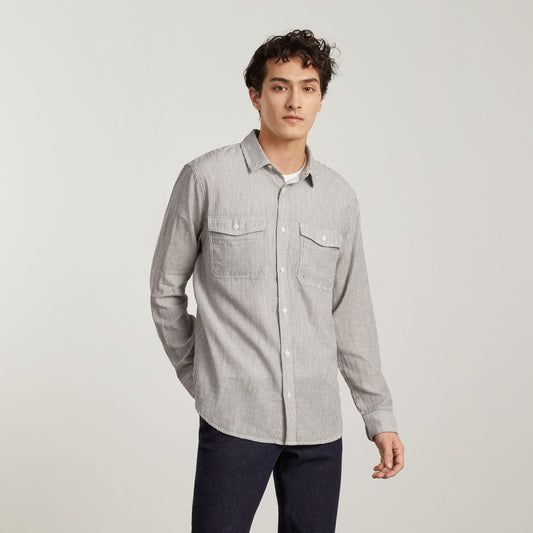 The Long-Sleeve Summer Shirt | Black / White