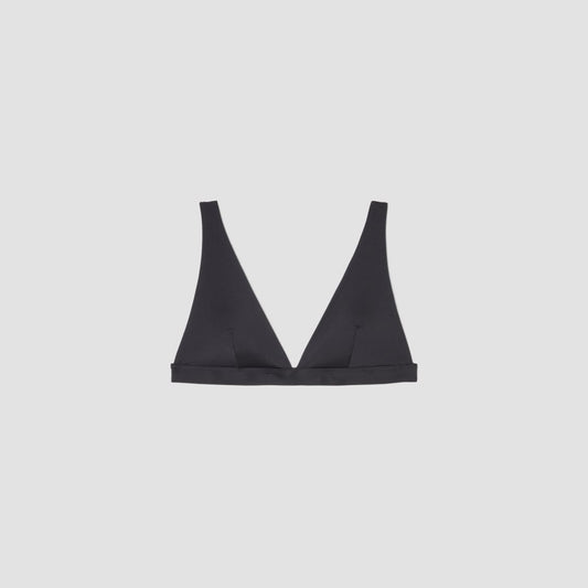 The ReNew Plunge Triangle Top | Black
