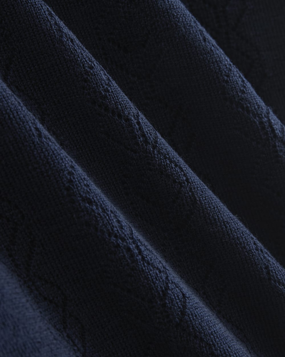 The Pointelle Crew in Ultrasoft Merino | Navy