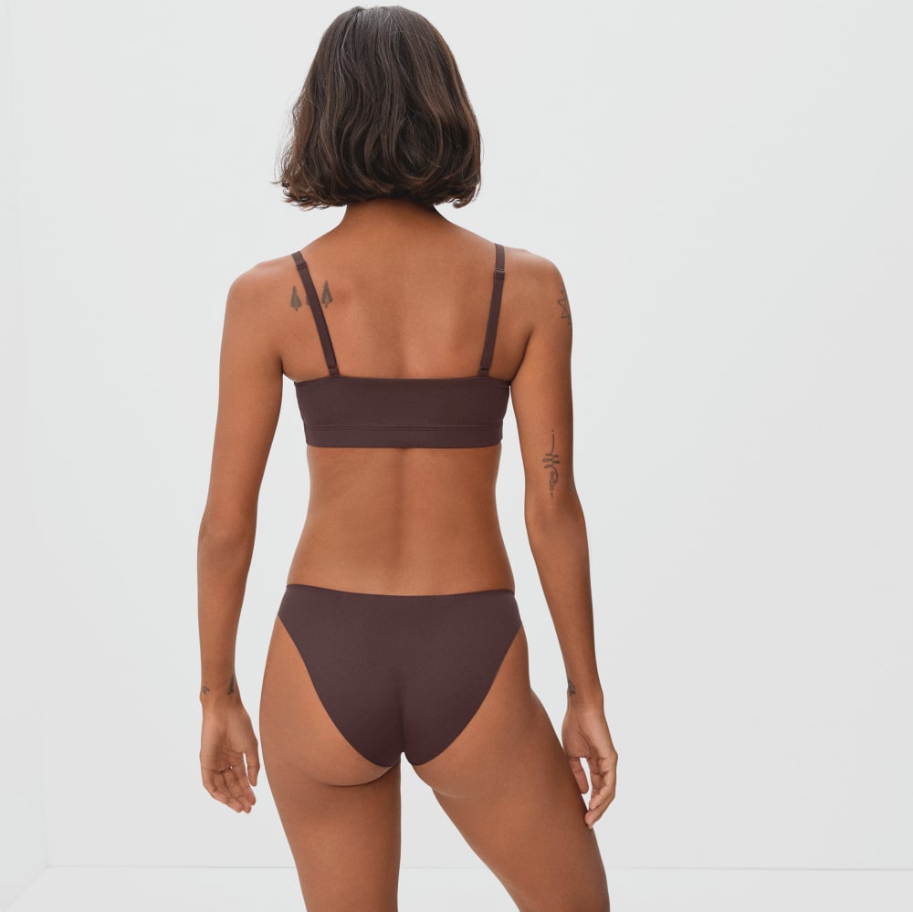The Invisible Square-Neck Bralette | Dark Tan
