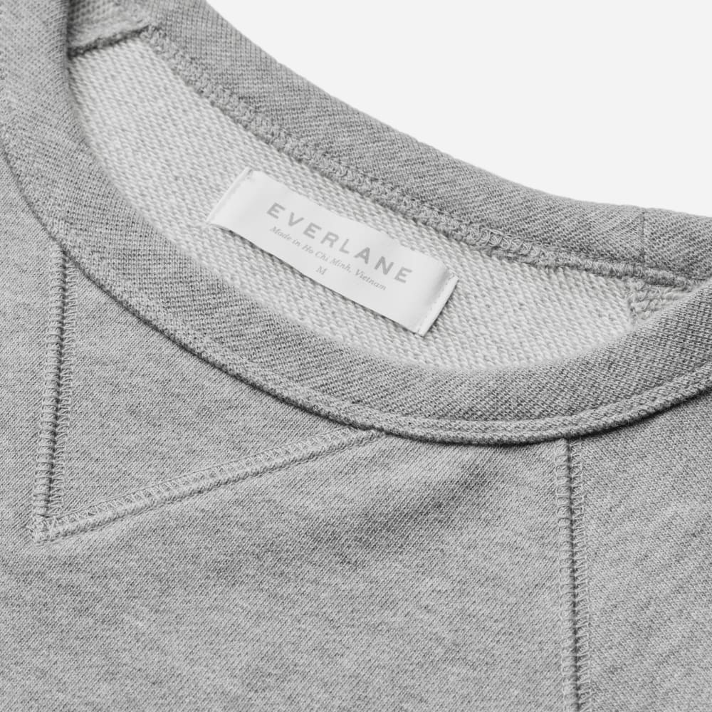 The Unisex French Terry Crew | Heathered Grey