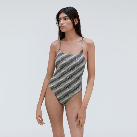 The String One-Piece | Black / Canvas