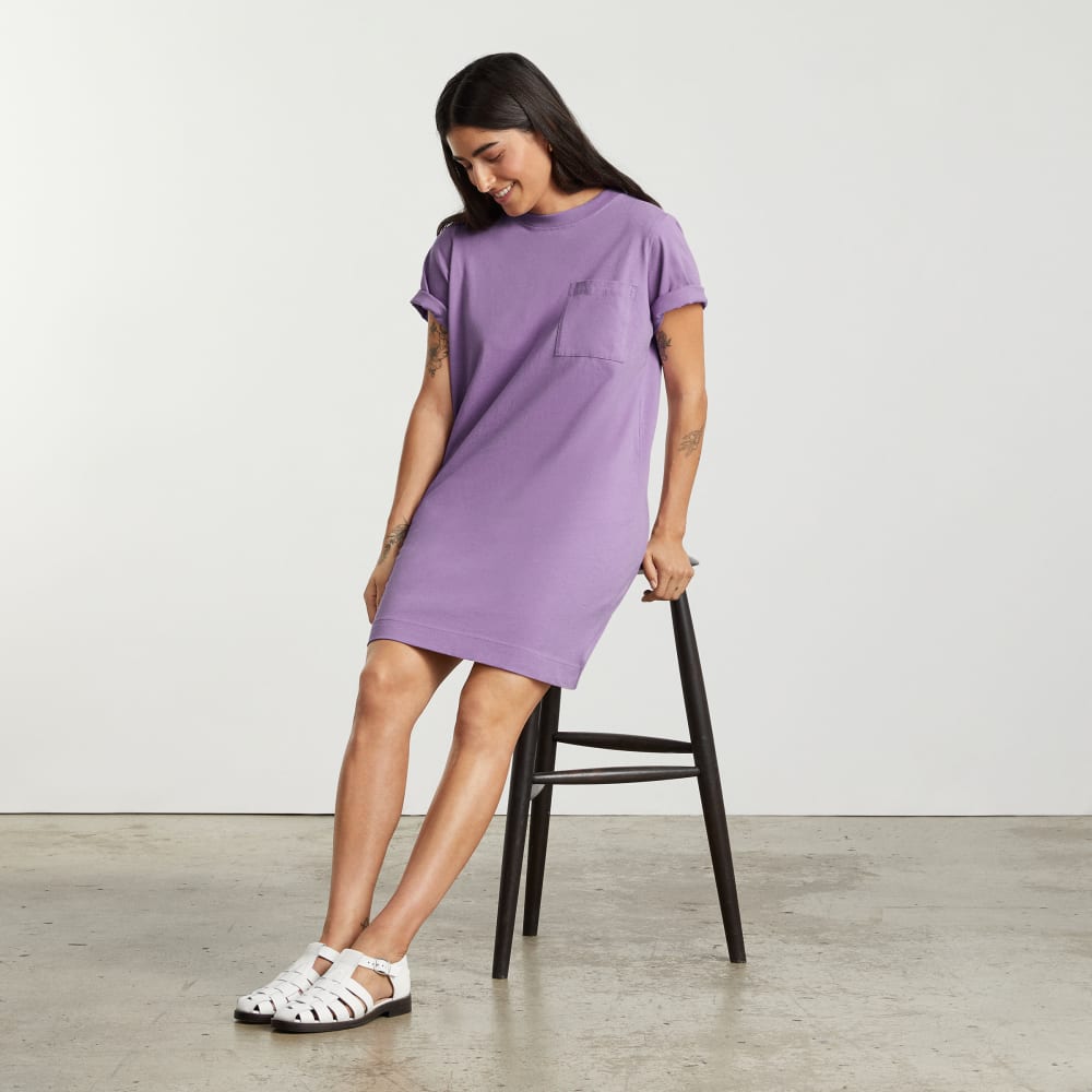 The Organic Cotton Weekend Tee Dress | Dark Orchid