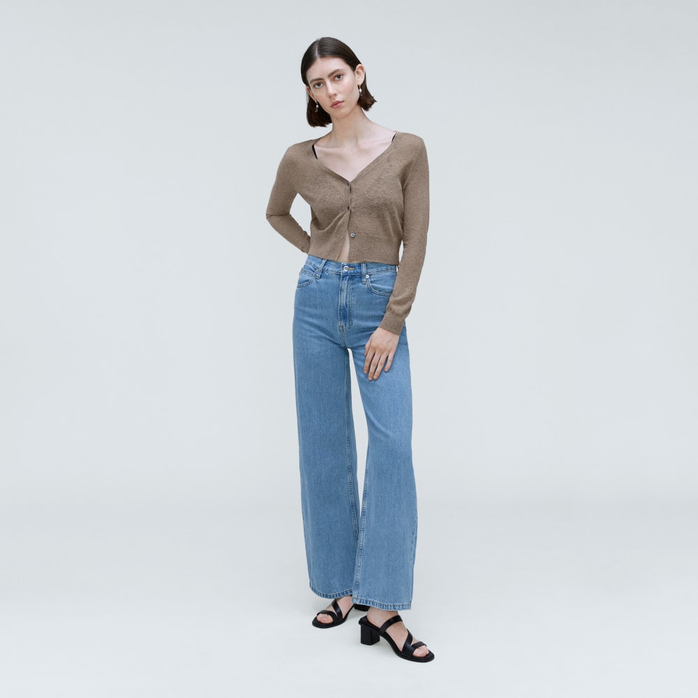 The Featherweight Alpaca Cardigan | Taupe Grey